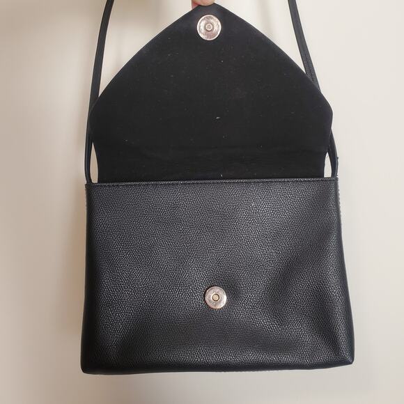 H&M Envelope Crossbody Bag Faux Leather Black - Picture 8 of 12